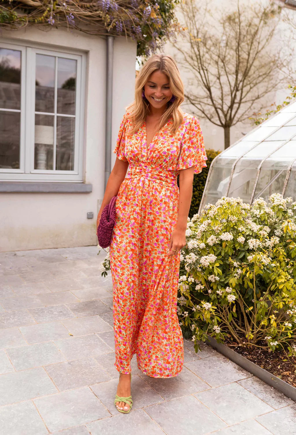 Allyson™ | Summer Floral Print Casual Maxi Dress