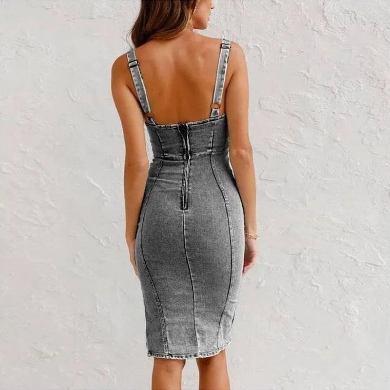 Olivia | Denim Camisole Dress