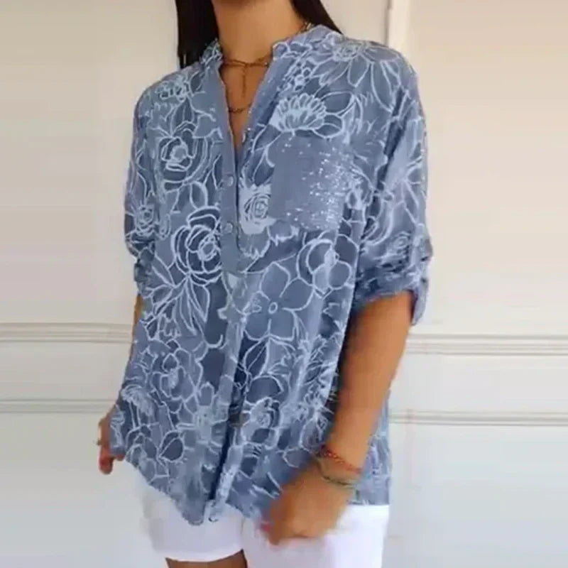 Frankie™ | Floral V-Neck Blouse