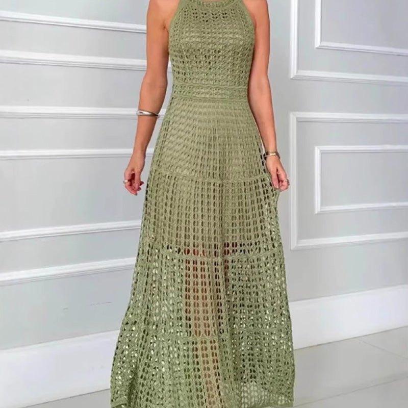 Evelyn™ | A-line Crochet Maxi Dress