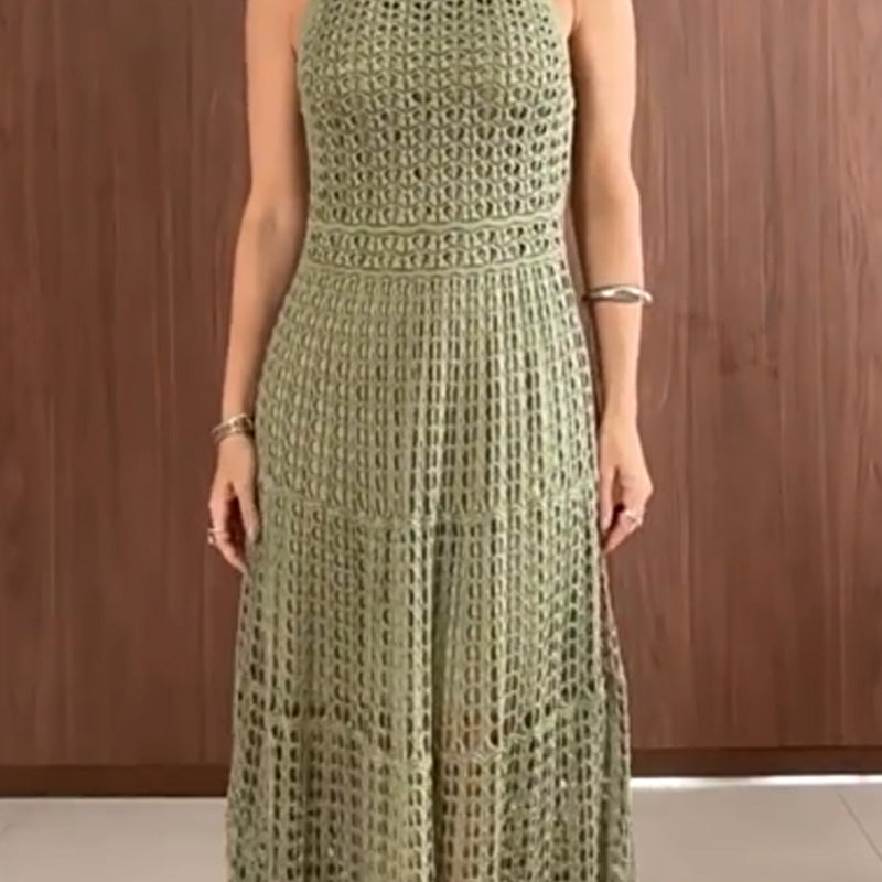 Evelyn™ | A-line Crochet Maxi Dress