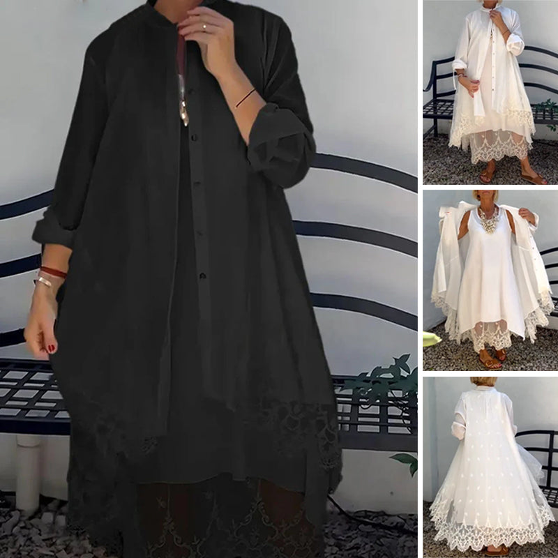 Sienna™ | Women's Sleeveless Dress and Lace Vest Set