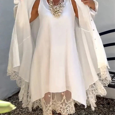 Sienna™ | Women's Sleeveless Dress and Lace Vest Set