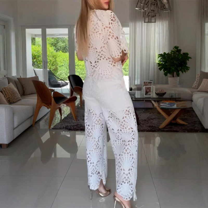 Addison™ | Hollow Lace Two-Piece Set