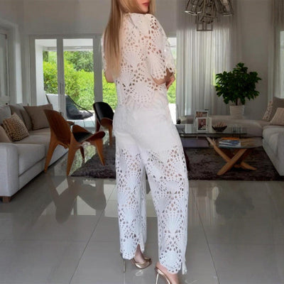 Addison™ | Hollow Lace Two-Piece Set