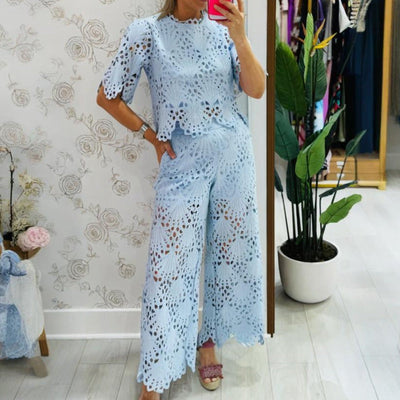 Addison™ | Hollow Lace Two-Piece Set