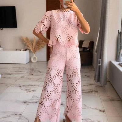 Addison™ | Hollow Lace Two-Piece Set