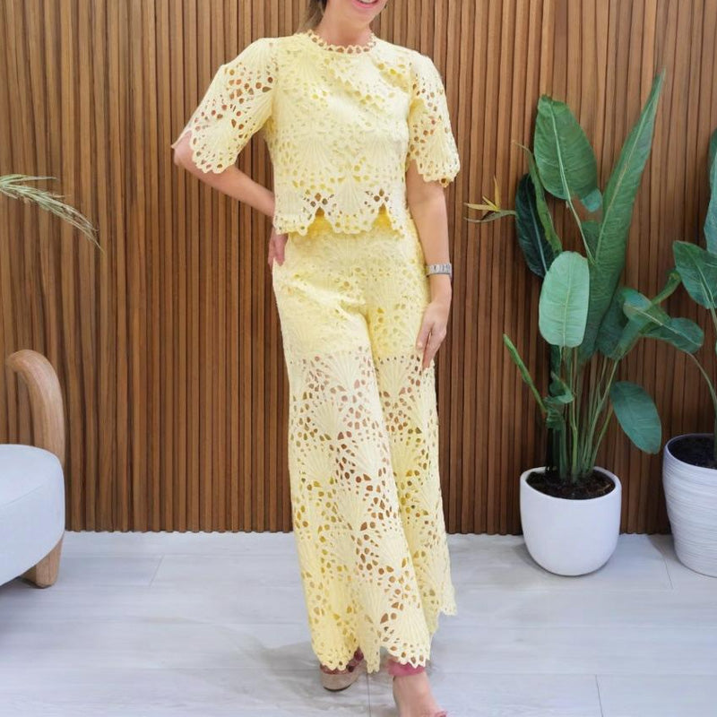 Addison™ | Hollow Lace Two-Piece Set