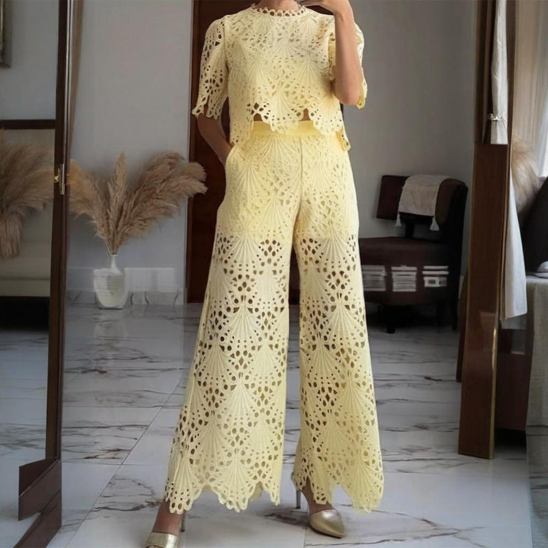 Addison™ | Hollow Lace Two-Piece Set