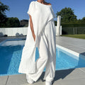 Women's Off Shoulder Top & Pants Set – Asymmetrical