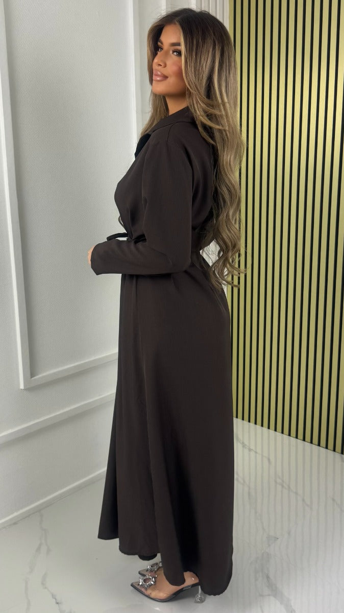 Hazel™ |  Maxi Dress with Tie Belt