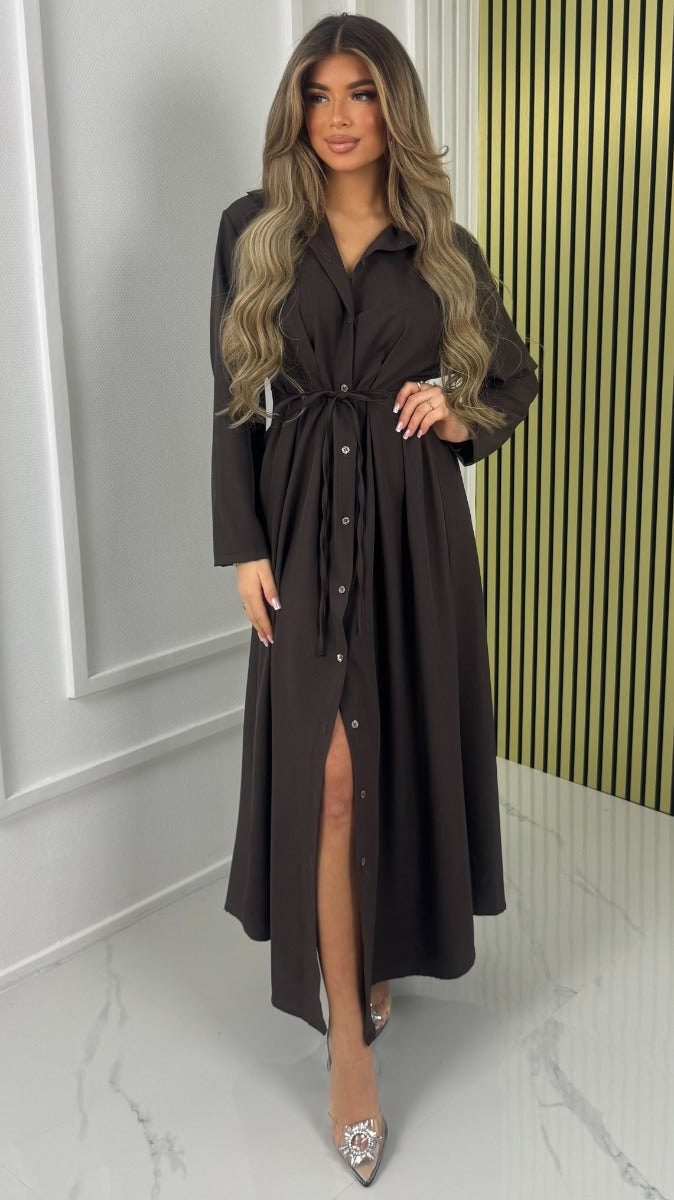 Hazel™ |  Maxi Dress with Tie Belt