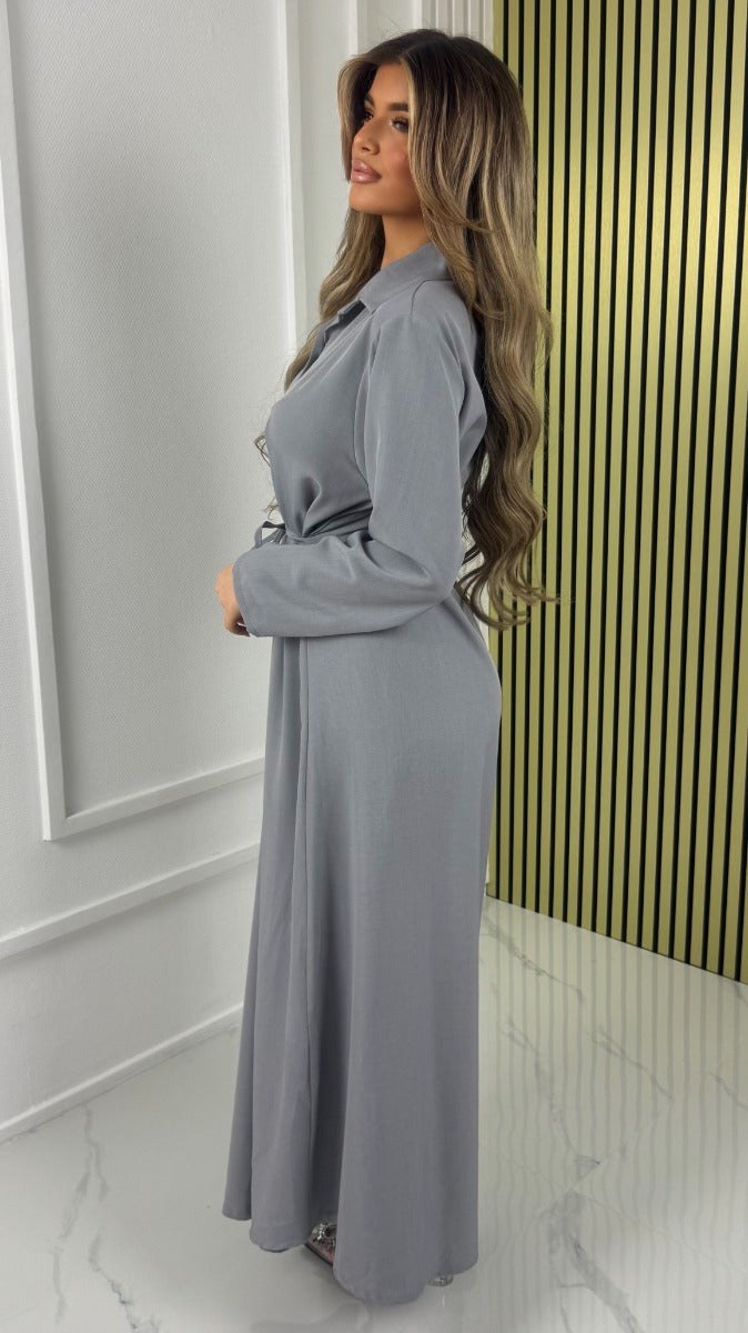 Hazel™ |  Maxi Dress with Tie Belt