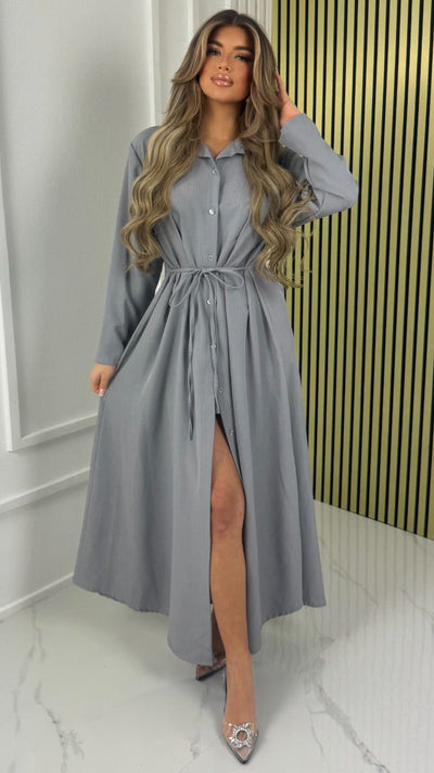 Hazel™ |  Maxi Dress with Tie Belt