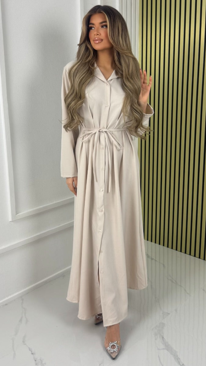 Hazel™ |  Maxi Dress with Tie Belt