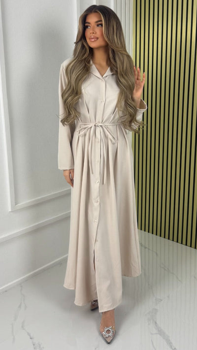 Hazel™ |  Maxi Dress with Tie Belt