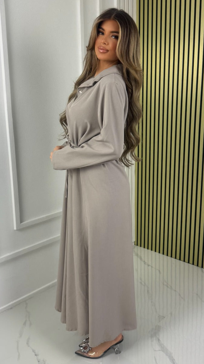 Hazel™ |  Maxi Dress with Tie Belt