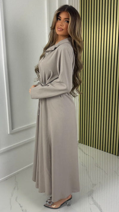 Hazel™ |  Maxi Dress with Tie Belt