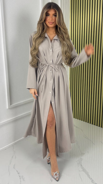 Hazel™ |  Maxi Dress with Tie Belt