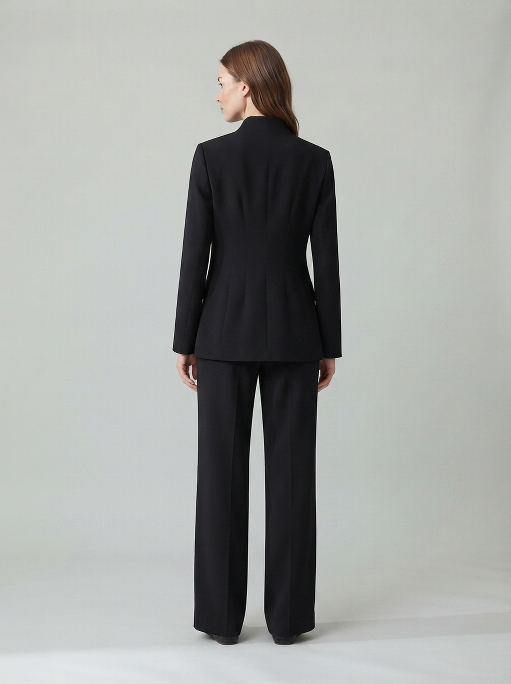 Two-Piece Blazer and Trouser Set - back view