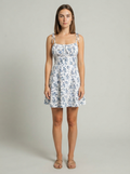 Women's Floral Spaghetti Strap Mini Sundress Australia: Beach Holiday Dress