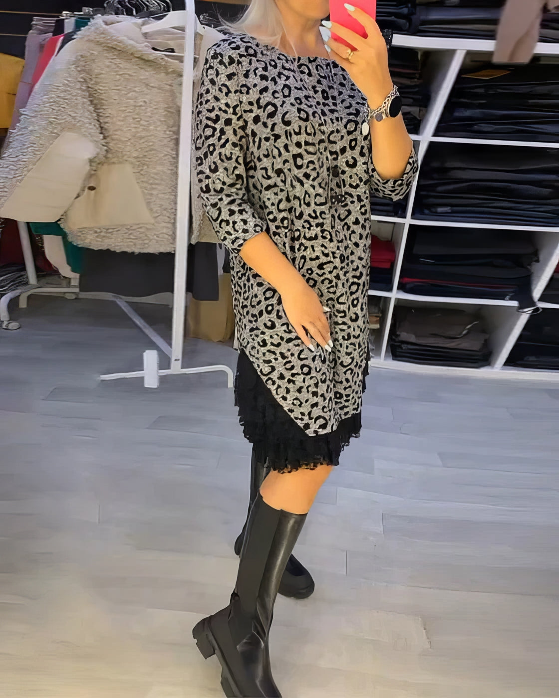 Emilia | Slimming Leopard Print Dress