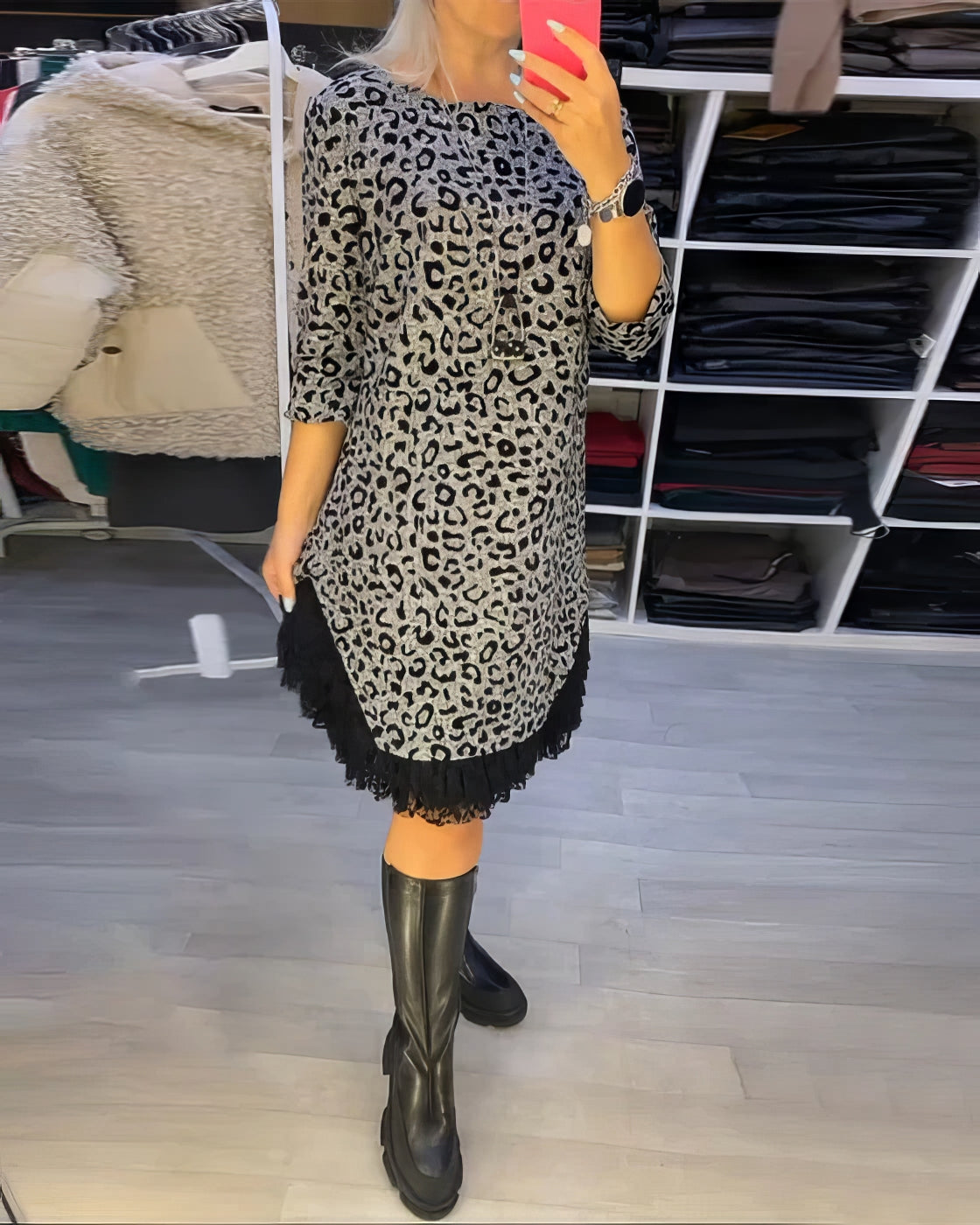 Emilia | Slimming Leopard Print Dress