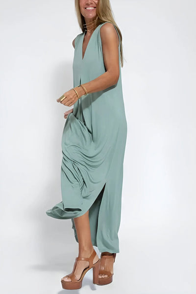 Daphne | Elegant Maxi Dress + Free Matching Cardigan